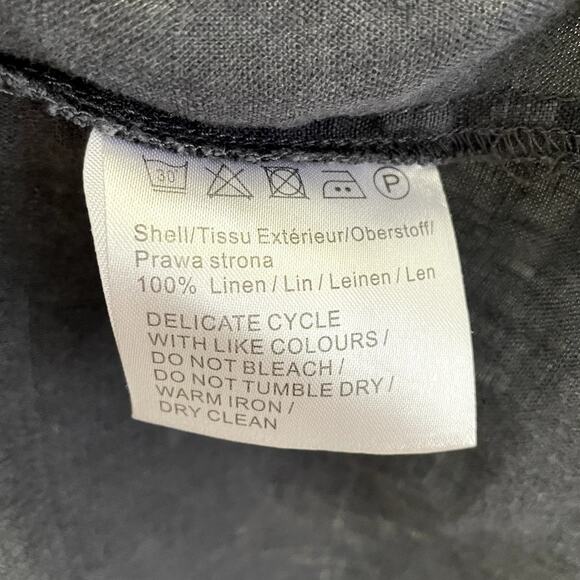 Malvin I love Linen Midi Dress Washed Gray Sz Medium Boho Minimalist Effortless - Picture 10 of 10